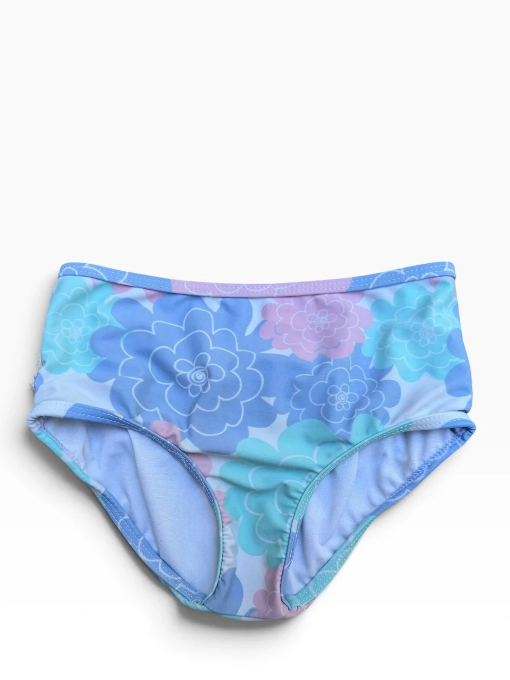Ruffle Butts Girls Rash Guar 8T White Pink Blue Lavender Floral Long Sleeve Set